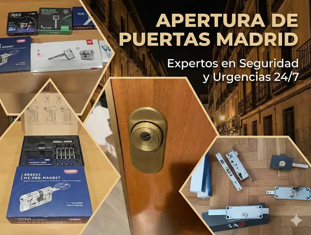 servicio completo de apertura urgente de puertas en Madrid