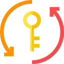 icono de actualización de cerraduras antiguas